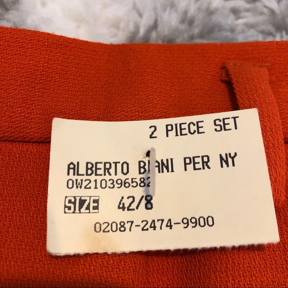 Alberto Biani Orange Women’s Skirt Size 42/8 - Picture 6 of 8